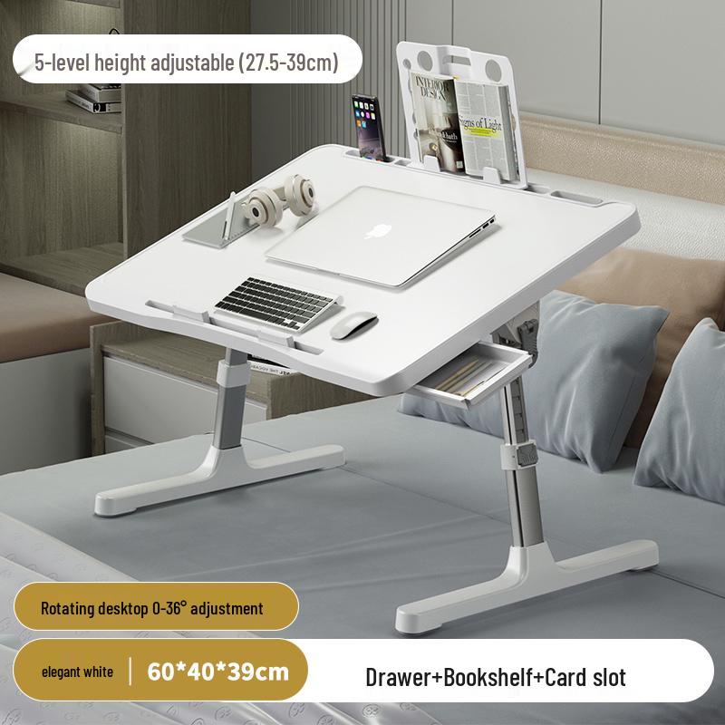 Adjustable Laptop and Reading Desk – Bedside Table for Study & Office