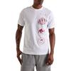 Jordan Markenbuchstaben-Print-Muster Gerippter Rundhalsausschnitt Bequemes Kurzarm-T-Shirt Herren T-Shirts Weiß FN6027-100
