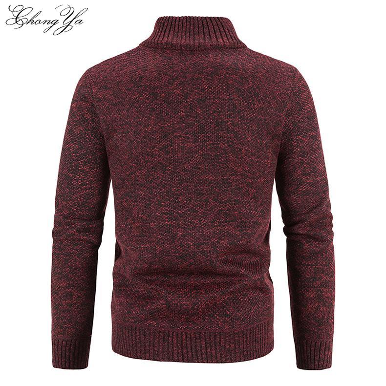Men's Cardigan Jacket Zipper Knit Shirt Shirt Men's Tops