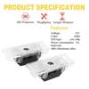 2-4Pcs LED Car Door Welcome Light Warning Light Projector Is Suitable For BMW X5 E53 Z8 E52 E39 Interior Lighting Accesories.
