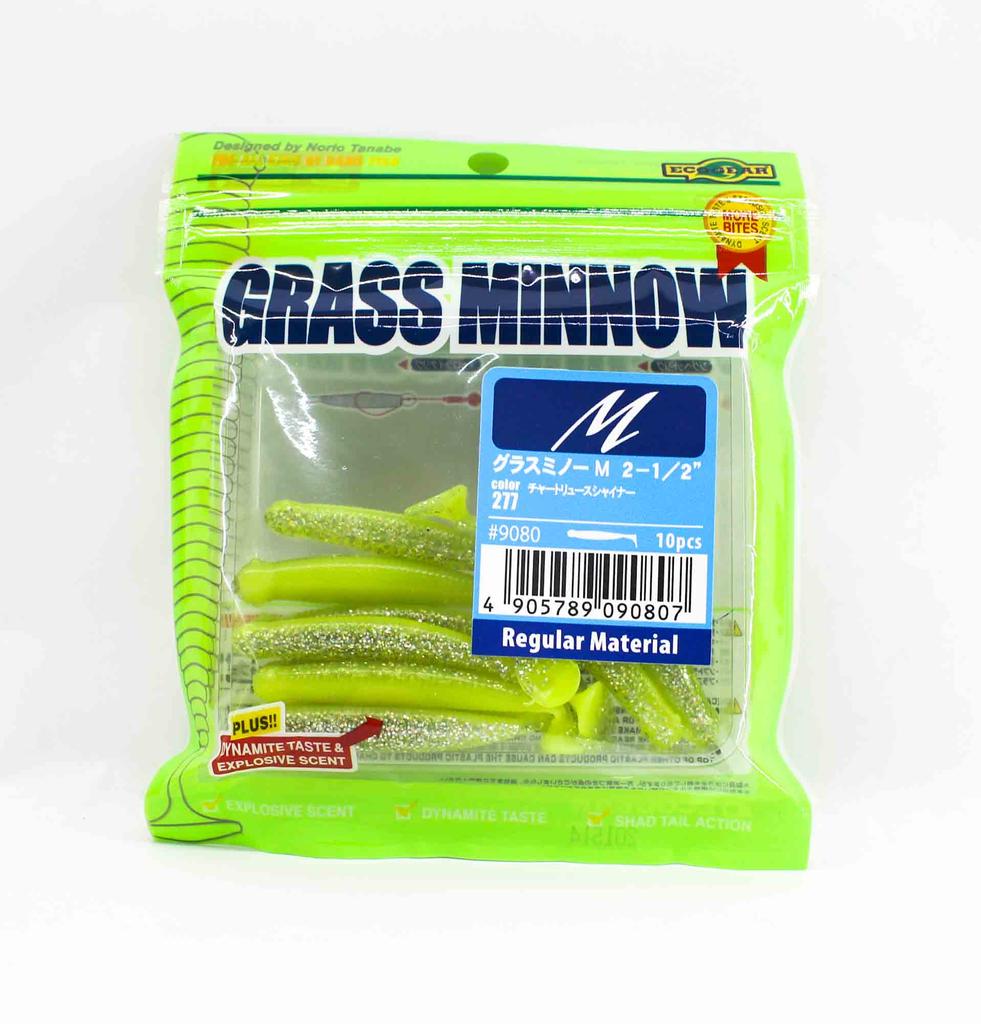 Ecogear Soft Lure Grass Minnow M 2-1/2 Inch 10 piece per pack 277 (0807)