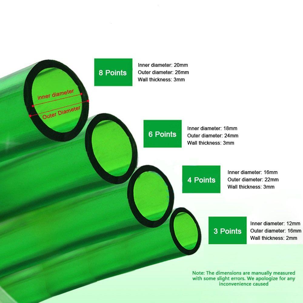 Green Fish Tank Pipe Flexible Tube Water Pump Hose PE Outlet Pipe Aquarium Hose  Drain