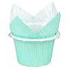 Blue High-Temp Resistant Lace Cupcake Cups for Baking and Dessert Trays