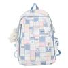 Schoolbag Primary School Students Children Plaid Junior High School Students High School Students