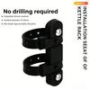 Bike Plastic Water Bottle Cage with Screws Lightweight Carbon Fiber Texture Water Bottle Holder For Road Mountain 6
