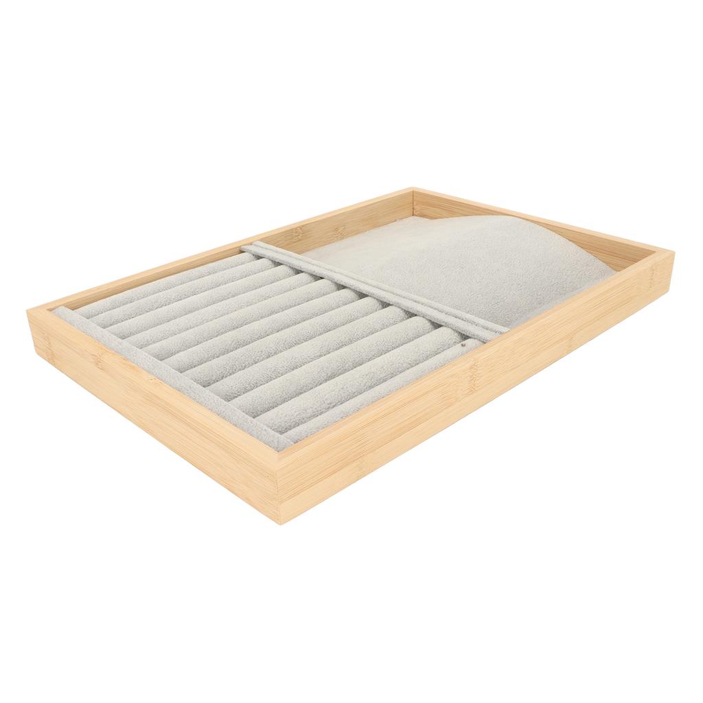 Jewelry Display Tray Stackable Scratch Proof Storage Case Jewelry Drawer Insert for Earrings Necklaces Bracelets Pins