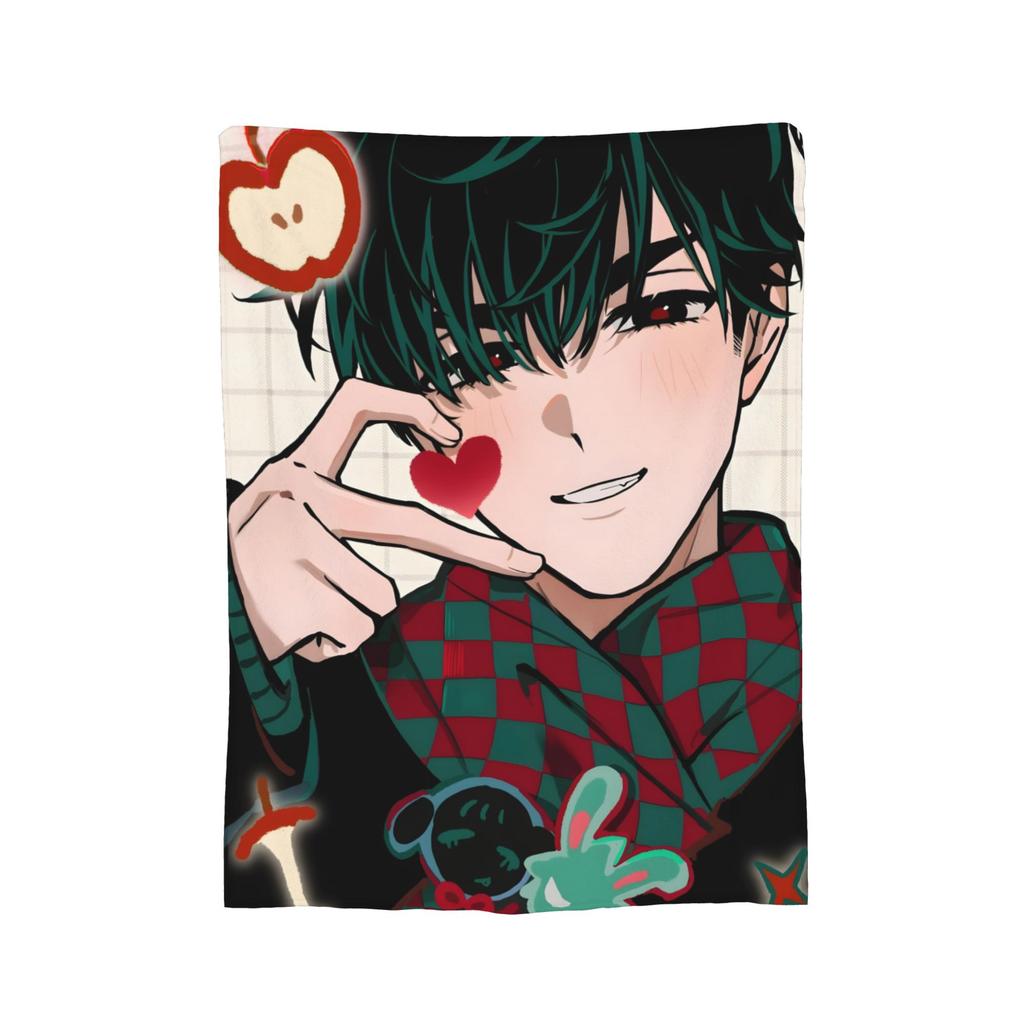 Alien Stage Anime Blankets Flannel  Winter   Multifunction Soft Throw Blankets for Home Bedroom Bedspreads