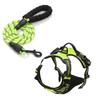 Reflective Nylon Dog Harness and Leash for Large Breeds