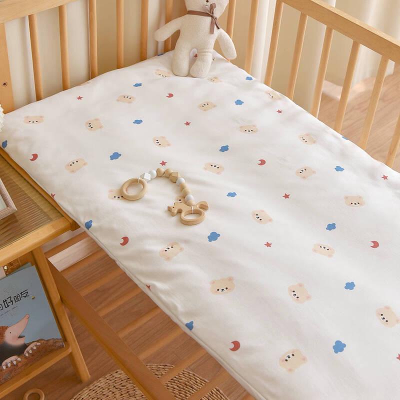HuanGu Thick Baby Cotton Mattress with Love Bear Design