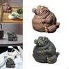 Crocodile Statue Tea Pet Ornament Art Decorative Figurine Animal Sculpture for Ceremony