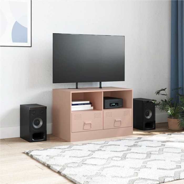 VidaXL TV Cabinet Pink 67x39x44 Cm Steel 841741