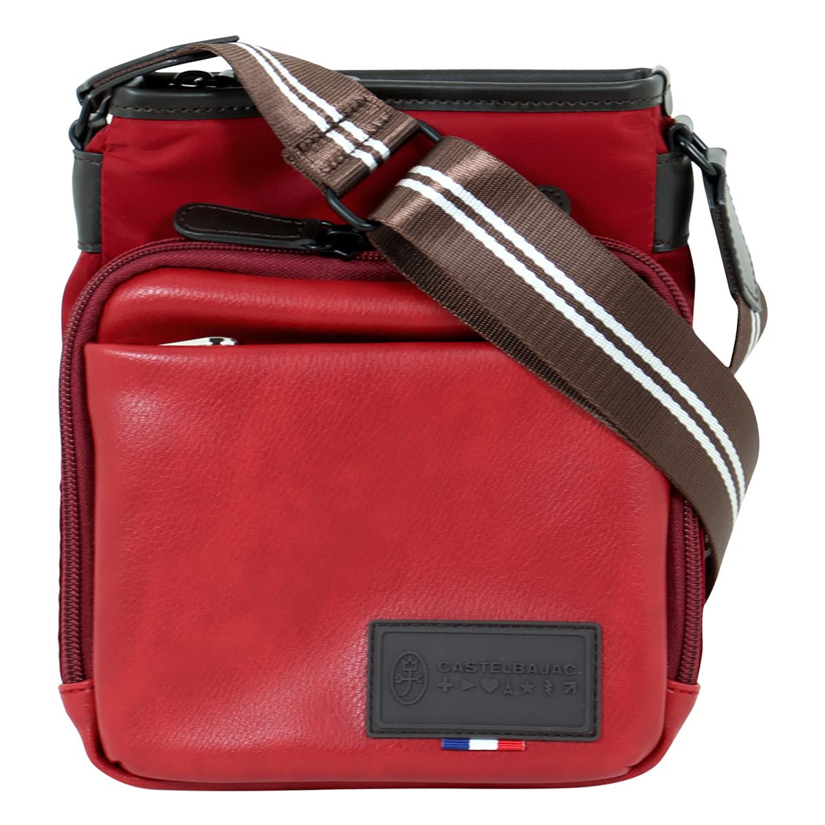 

Shoulder Bag Coro III 055132 Mini Shoulder Shoulder Bag Nylon PU Red [Castelbajac] Men s [14]