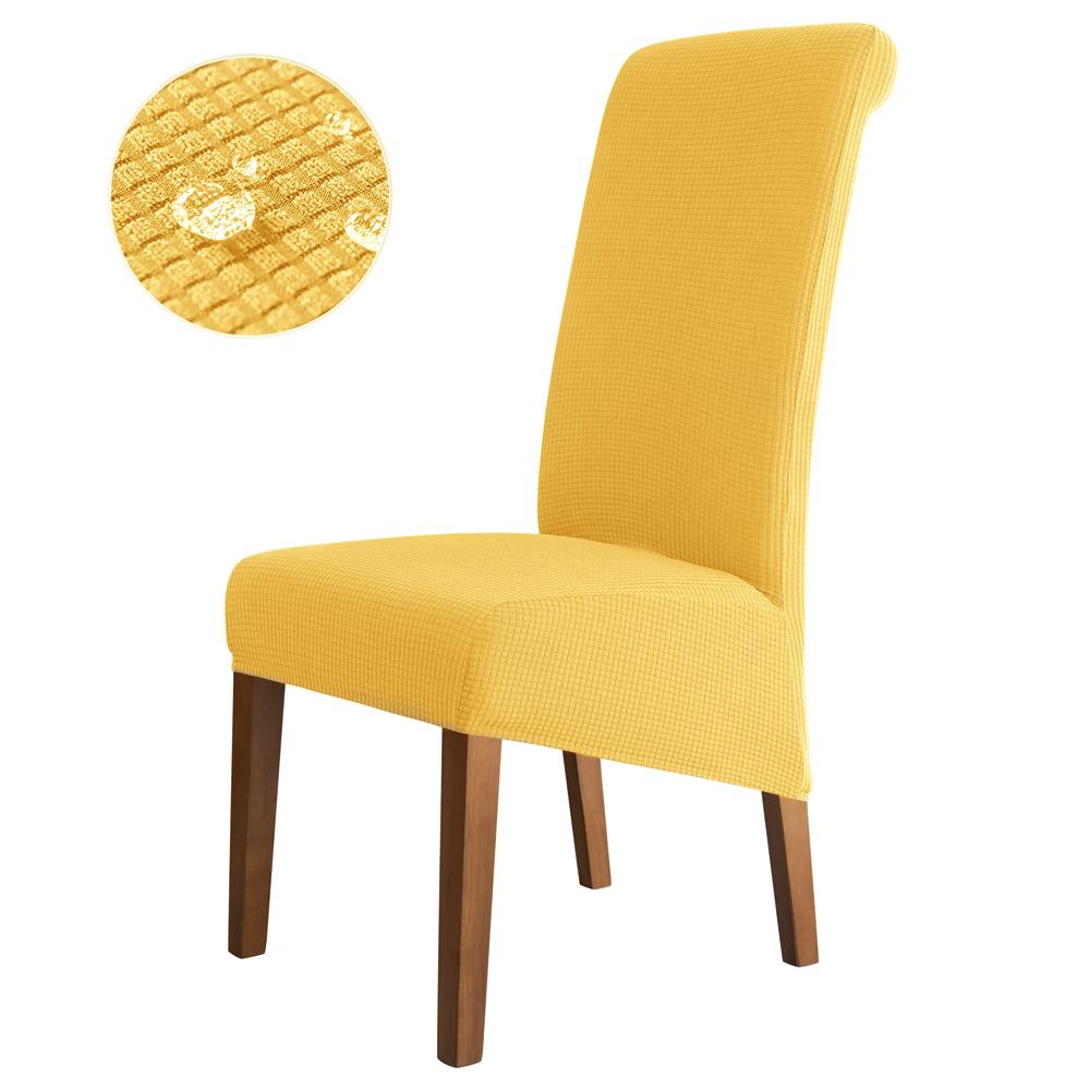 

Adjustable Seat Spandex Cover Banquet Home Waterproof Chair Cover Jacquard High Back Large Kitchen Desk Chair Covers Modern Home 1pc