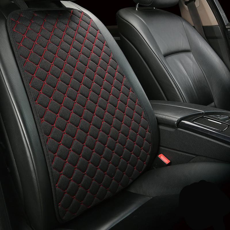 Flax Car Seat Cover Four Seasons Front or Back Backrest Linen Fabric Cushion Breathable Protector Mat Pad Auto