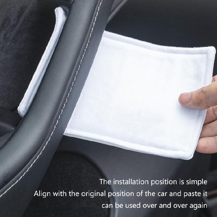 Car Interior Door Handle Cover Leather Armrest Handle Protectors For