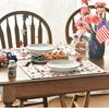 4PC Patriotic Freedom Stars 4th of July Placemats for Dining Table, Memorial Day Decoration Washable Table Mats