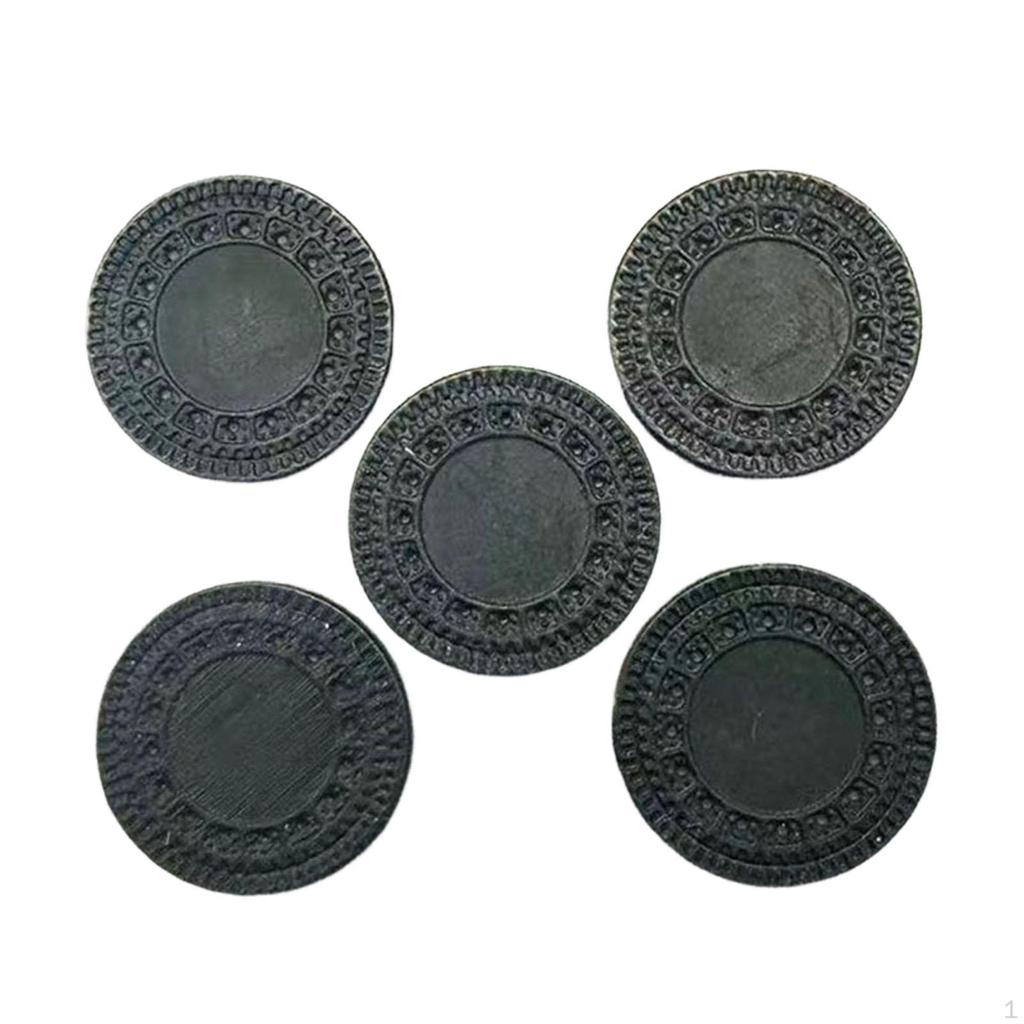 5 Pieces 1/64 Manhole Cover Models Miniature Covers Decorative for Collectors Mini