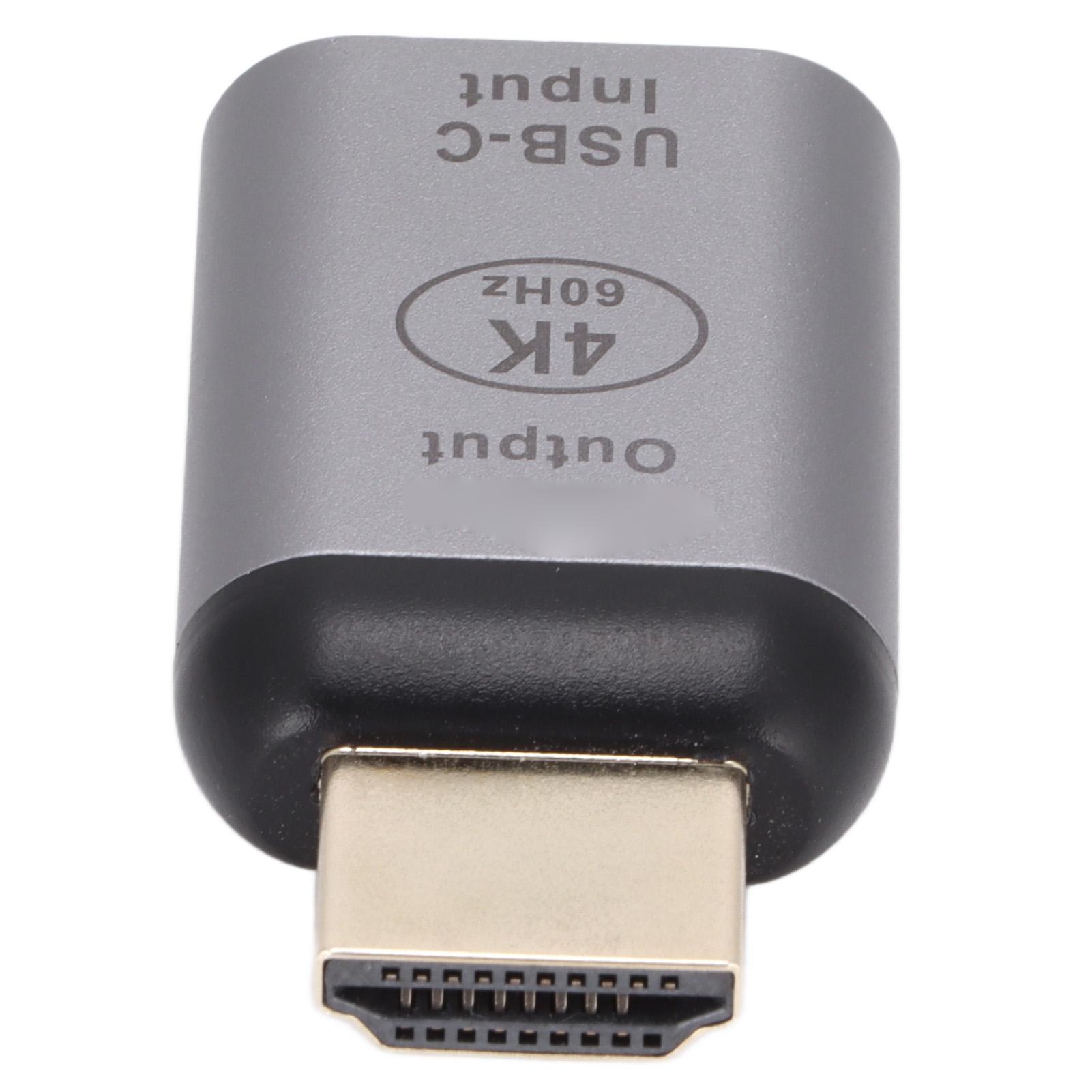 

JORINDO Type C to HD Multimedia Interface Adapter 4K At 60HZ with Aluminum Shell Video Converter(Type C Female to HD