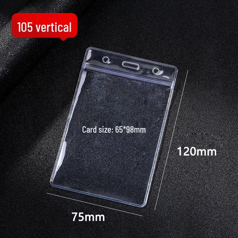 Wodoodporny Przezroczysty PVC Etui na Kartę ID ze Smyczą dla Studentów