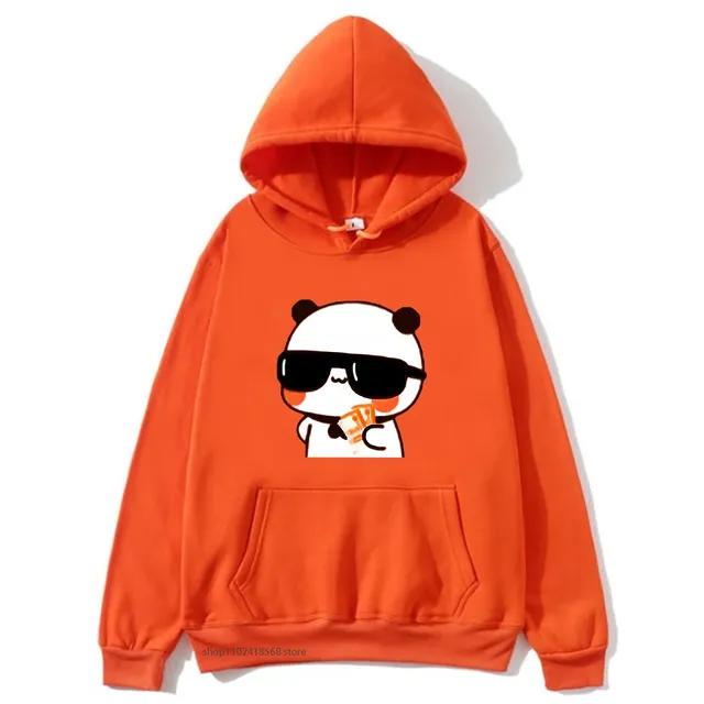Couple Sweatshirt Bubu and Dudu - PANDA BEAR Love Rich Lovers Graphic Hoodies Women Panda Bear Clothes Kawaii Pullover