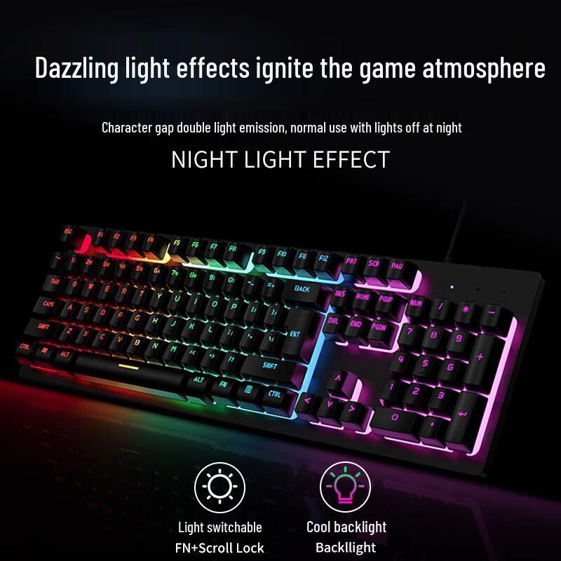 EWEADN GX300 Wired Gaming Keyboard and Mouse Combo