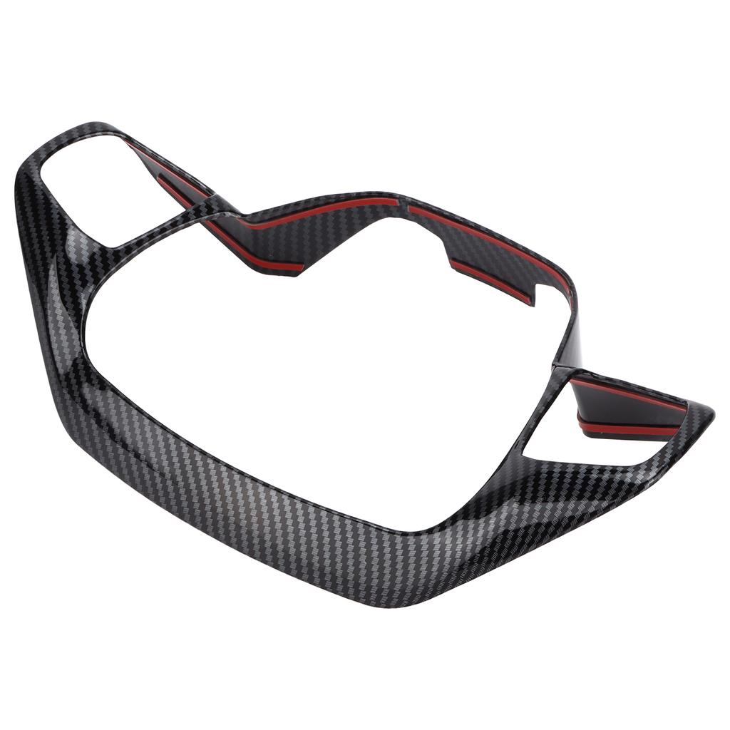Steering Wheel Trim Frame Carbon Fiber Style Cover Replacement for Ford Focus 2019 2021
