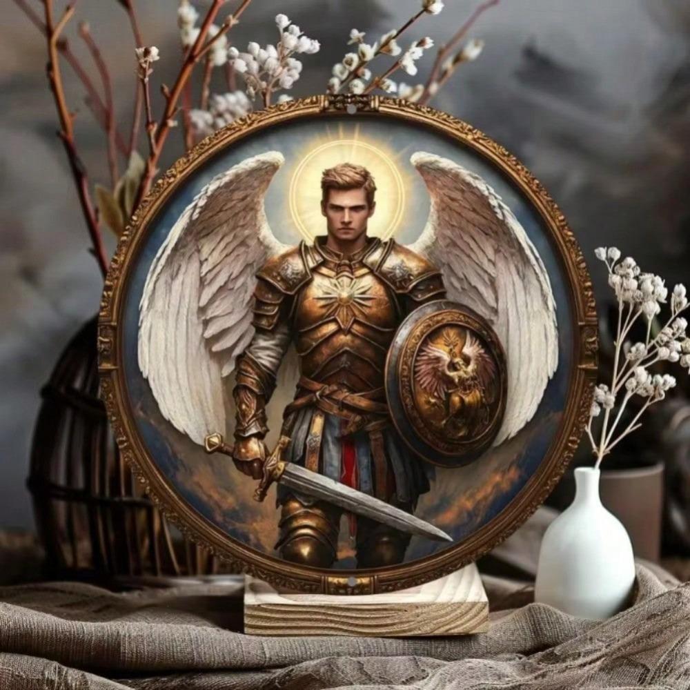 Aluminum Wall Art Angel Warrior Metal Sign Bar Cafe Home Decor Gift
