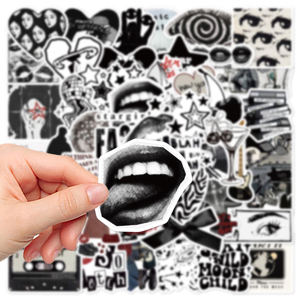 50Pcs/Set Downtown Y2K Girls Art Series 03 Waterproof Stickers DIY Fashion Doodle Decals Stickers
