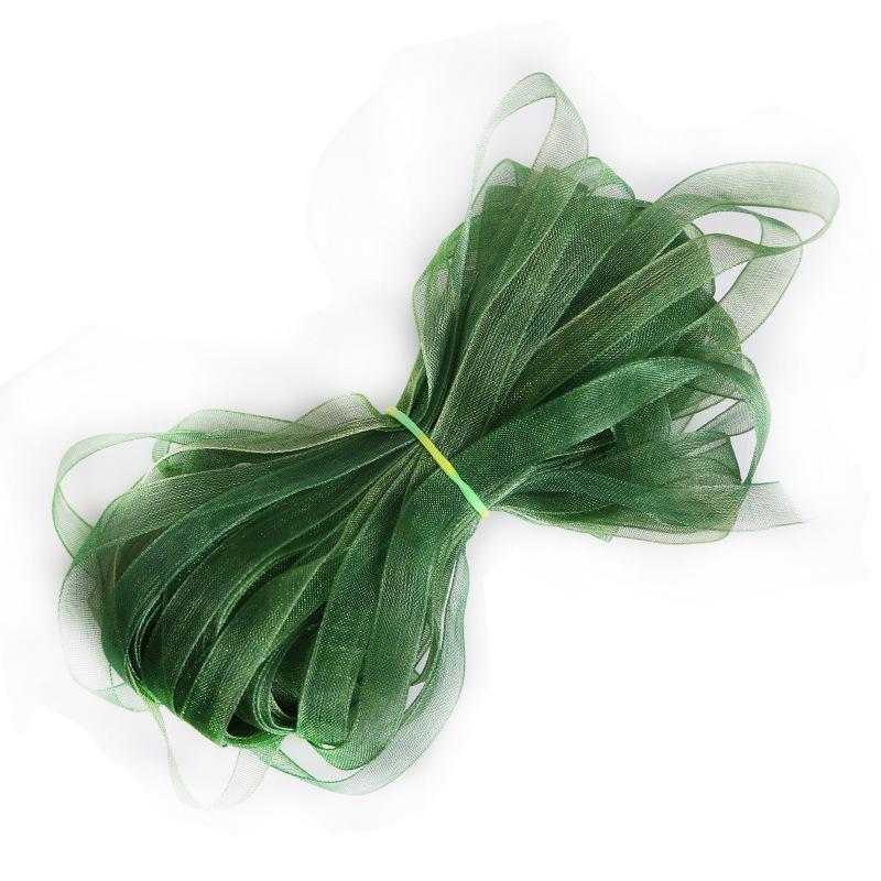 6mm Transparentes Chiffon-Satinband für DIY-Bastelarbeiten: Ohrringe, Haarschmuck, Hutstricken - 18m/Packung