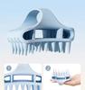 Scalp massader, a scalp cleaner with soft silicone bristles, is used for hair growth and dandruff removal. The shampoo brush is