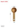Portable Wooden Measuring Spoon 7.5/10/15/20/30/45ML Kitchen Soup Spoons Kitchen Gadgets Coffee Tea Sugar Spice Spoon
