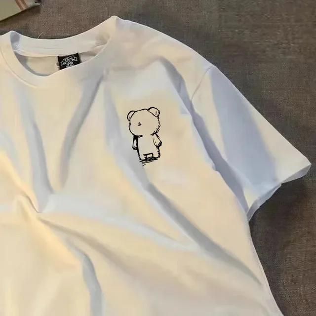 Sommer Schwergewicht Reines Baumwoll Kurzarm T-Shirt Herren Amerikanische Mode Ins Lässig Lockeres Oberteil Mode Einfaches Baumwoll T-Shirt