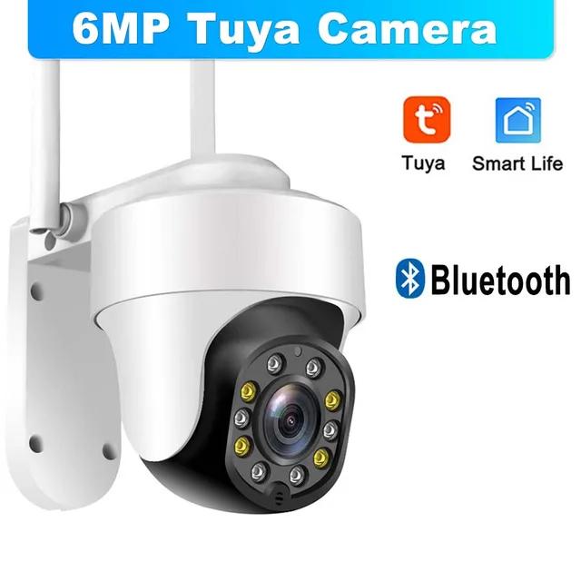 

6МП Tuya Wifi Зовнішня 2.4G/5G Wifi Камера Спостереження Захист Безпеки Розумного Дому POE PTZ IP Камера Alexa Google Onvif 6MP Tuya Camera