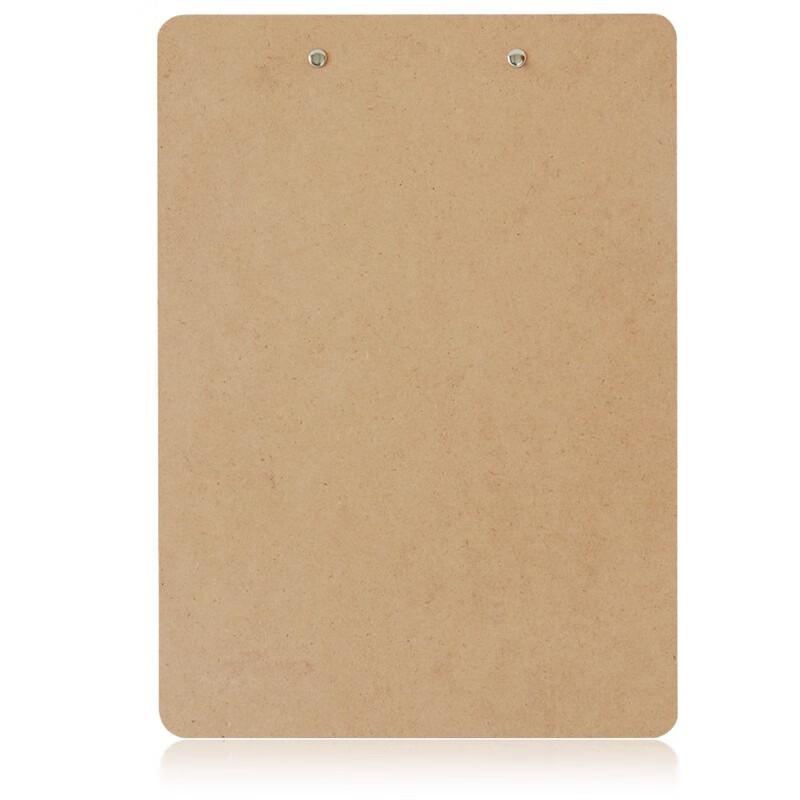 Deli A4 Vertical Wood Grain Clipboard with Metal Clip