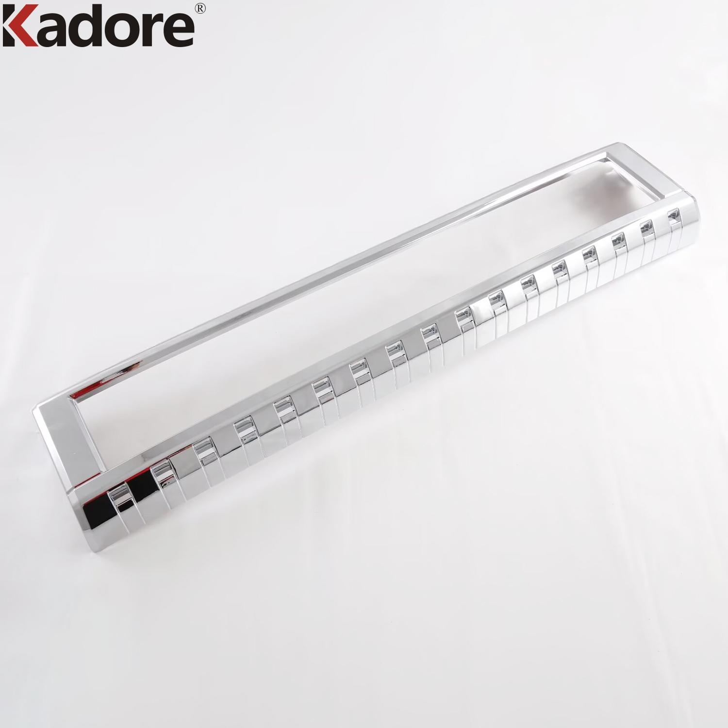 For Toyota Land Cruiser Prado LC250 2024 2025 2026 Black Car Front Center Grille Grill Cover Trim Racing Grill Frame Accessories ABS Chrome