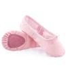 Ballett-Schläppchen Tanzschuh Canvas Ballett Yoga Tanzschuhe mit weichen Ledersohlen für Kinder Kleinkinder Jungen Mädchen Rosa