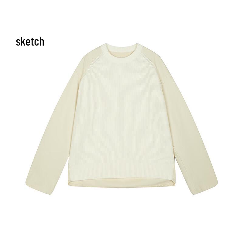 

CROQUIS Men s 2025 Autumn Loose Fit Round Neck Sweater M