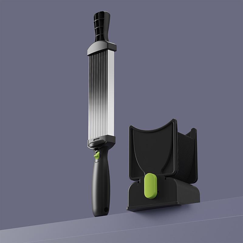 Multifunctional Stainless Steel Vegetable & Meat Slicer: Quickly Cuts Meat, Cubes, and Shreds.