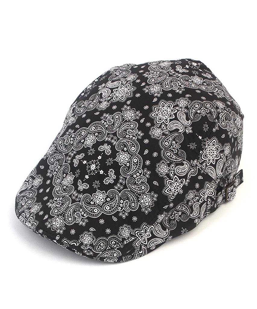 Yunibeosyeolkemiseuteuli Paisley Black Side Belt Hunting Cap