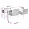 VidaXL Ensemble à manger de jardin 5 pcs coussins résine tressée acier 3187055