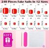 120pcs Artificial Fake Toe Nails Acrylic Toe Nail Tips New False Toenail Tip  Women