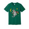 Weltraumtiere Katze Astronaut Grafik T-Shirt Für Männer Frauen Unisex Niedlich Weltraumreise C