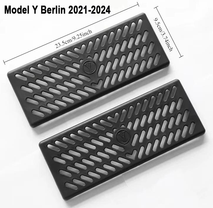 Under Seat Air Outlet Cover for Tesla Model 3 Y Anti Dust Blocking Protection Vent Case 2pcs Car Tidying Accessories 2025-2025