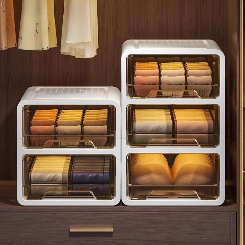 Household Underwear Storage Box Drawer-type Grid Socks Storage Box Multi-functional Layered Dust-proof Finishing Storage Box