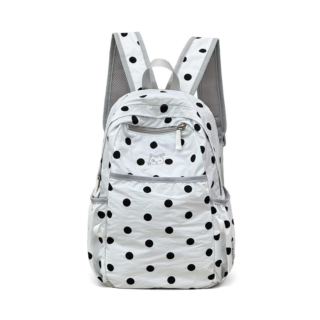 Schoolbag Polka Dot Cute Backpack Outdoor Ultra Light School Bag Travel Backpack Korean Sweet Backpack Student School Bag