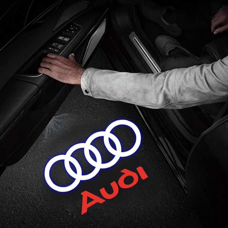 For Audi S4 Car Door AUDI Welcome Light Led HD Projector Lamp For Audi A3 A4 B8 8P 8V A6 C7 A5 Q5 B7 B6 SLINE QUTTRO RS Q3 Q7 S3 S4 S5 S6 S8