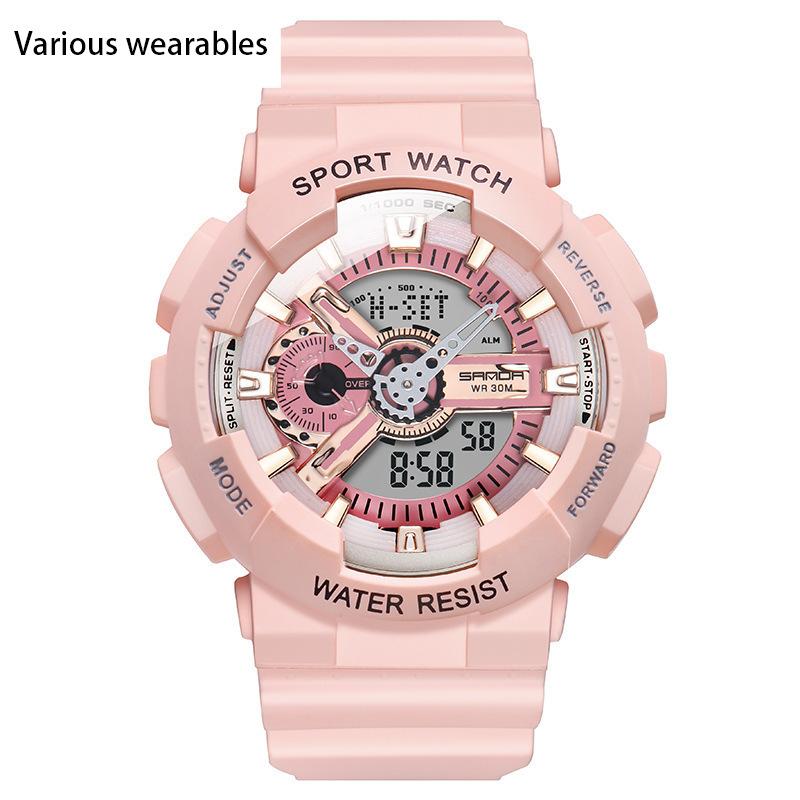 Neue Mode Trendy Jugend männer und frauen Uhren Outdoor Wasserdicht Leuchtende Multifunktions Elektronische Uhr