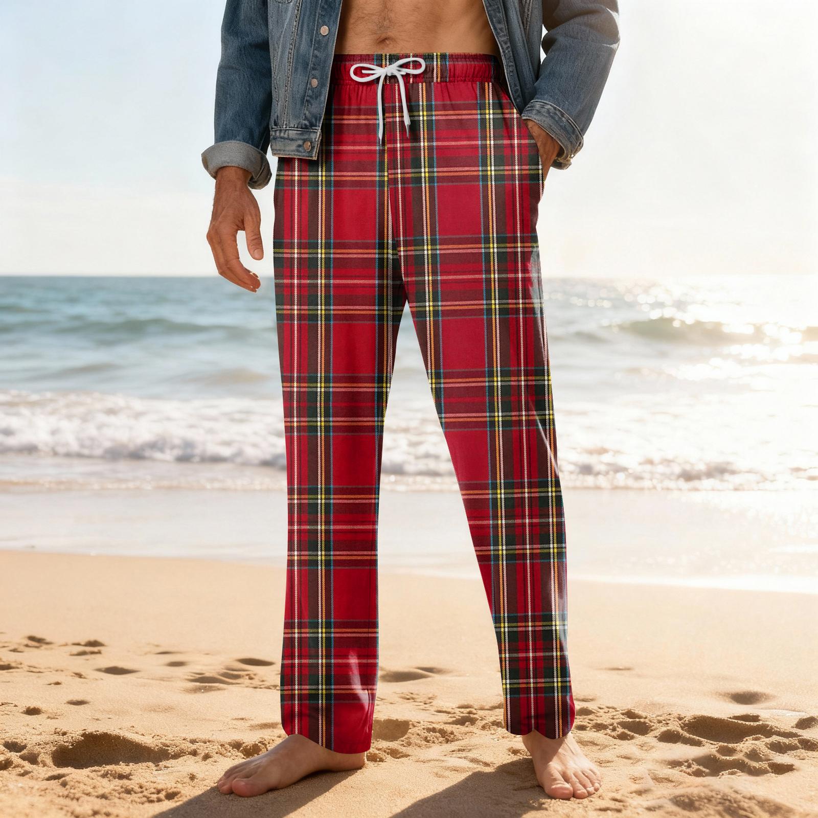 

Мужские домашние мягкие пижамные штаны со шнурком и карманами, повседневные спортивные штаны XXXL