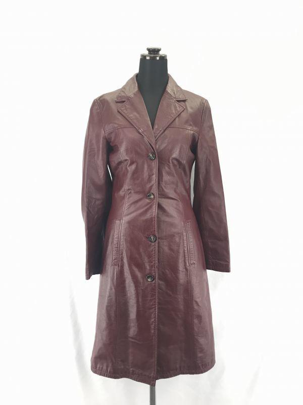 

Le souk / Cowhide Leather Long Coat / Outerwear [2 / M / Reddish Brown] Center Vent