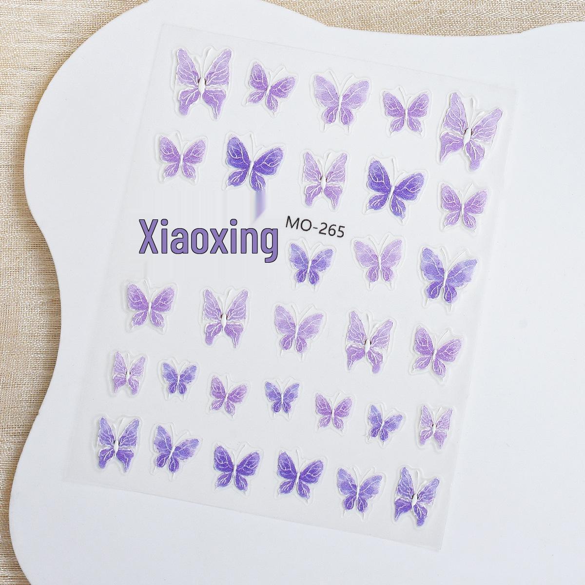 

The Wizard of Oz 3D Butterfly Embossed Nail Stickers - Cute Self-Adhesive Nail Decals